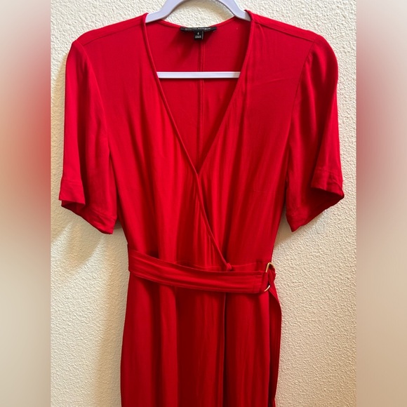 Banana Republic Handkerchief-Hem Wrap Dress Size 6 - Picture 5 of 8